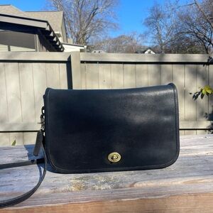 Authentic Vintage Coach Black Shoulder Bag